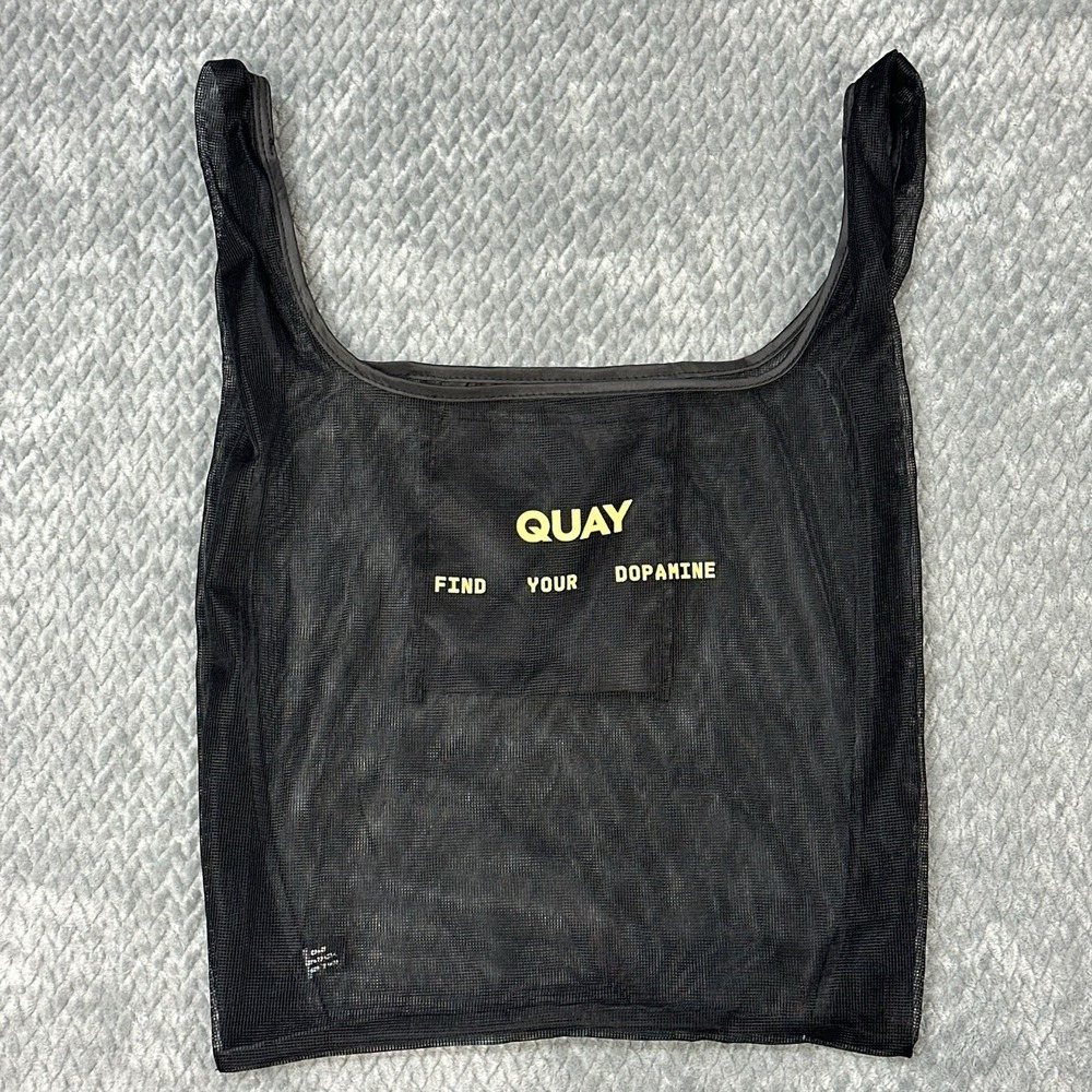 Quay Australia Tote Bag Mesh See Through Purse Concert Work Beach Pool Shopping